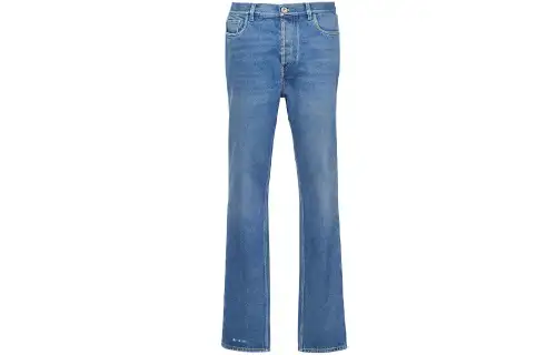 PRADA Jeans Men's Blue Moderate Slim Fit Pants