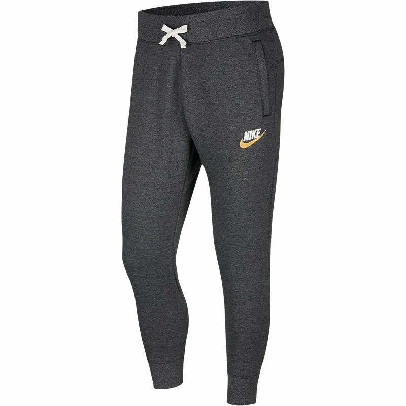 Nike Knitted Sweatpants Men's Black Gray Color Moderate Harem Pants