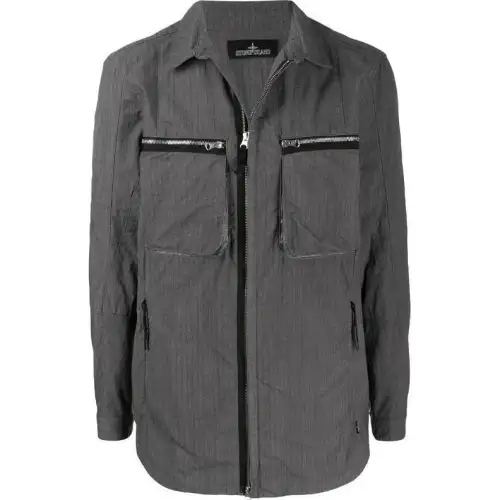Stone Island long sleeve zipped pocket jacket