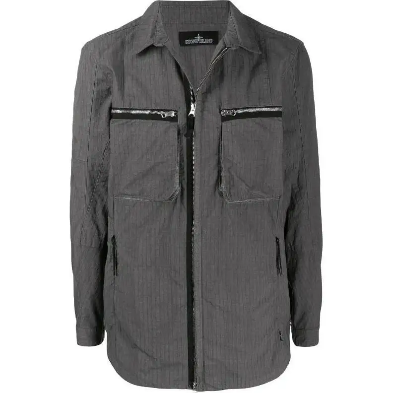 Stone Island long sleeve zipped pocket jacket