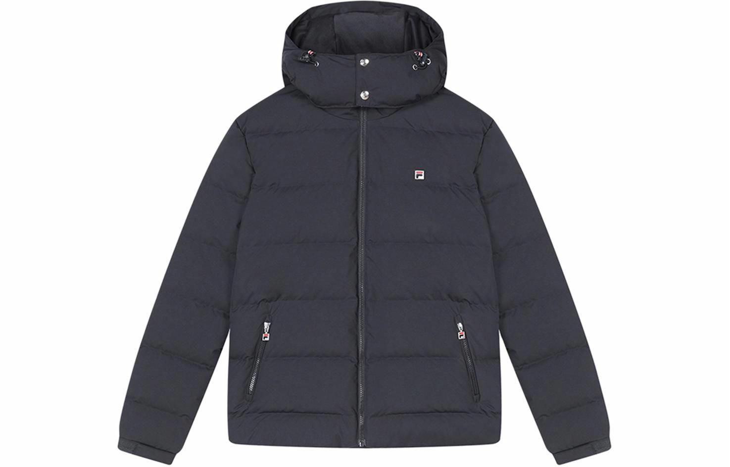 Мужской пуховик Fila Heritage Down Jacket (темно-синий)