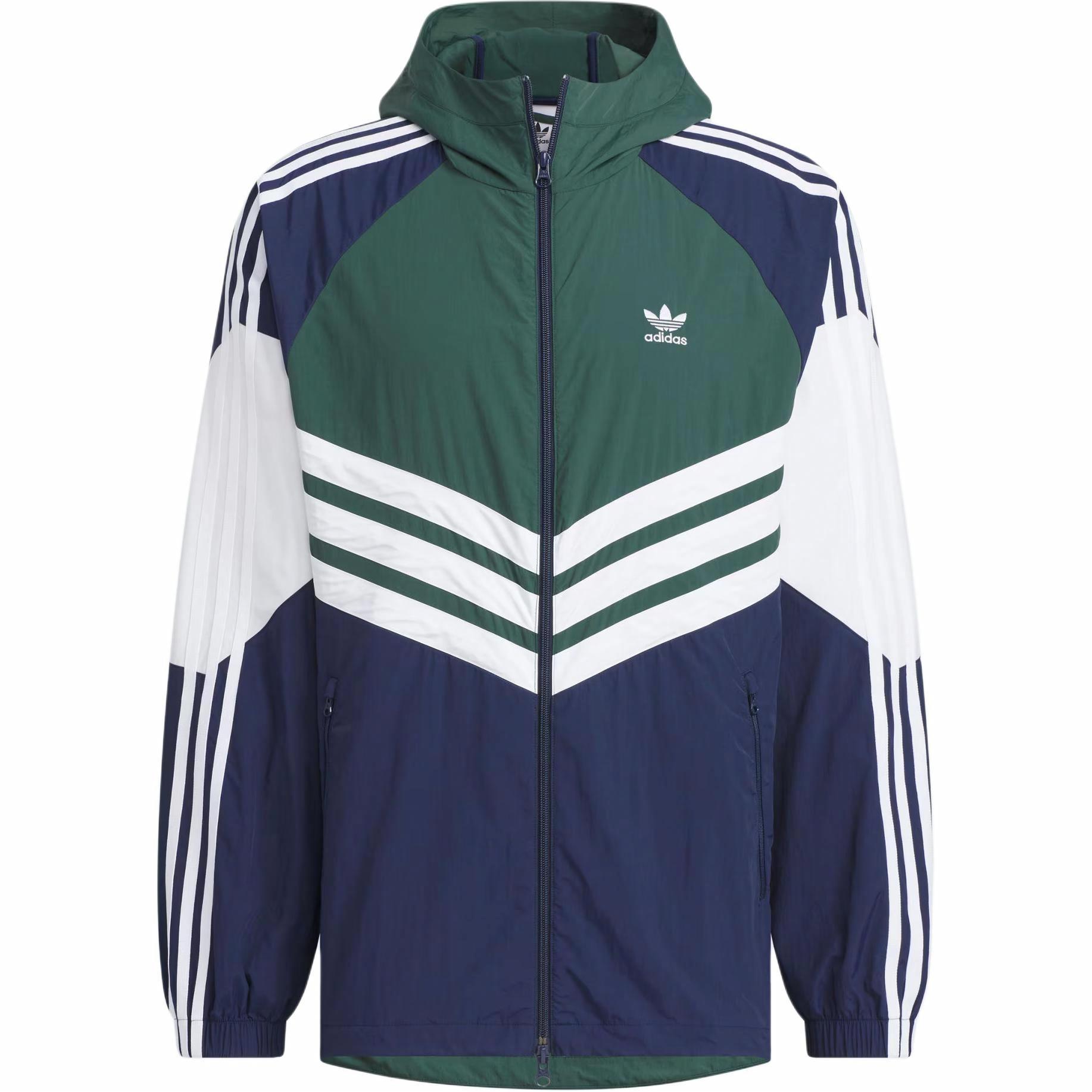 Мужская куртка adidas adidas originals ADC WINDBREAKER (бело-зеленая)