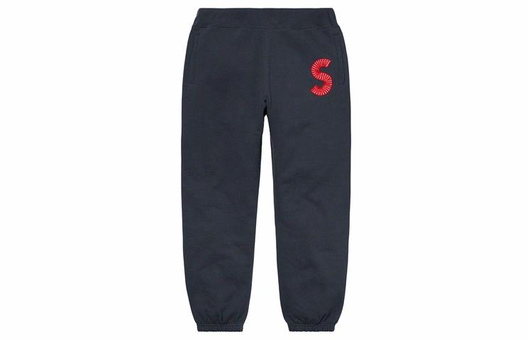 Штаны Supreme S Logo Sweatpant (черные) — фото 3