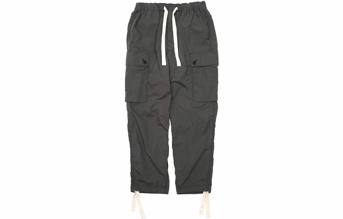 Штаны nanamica SS22 Easy Cargo Pants (однотонные) — Дымчато-черный — фото 5