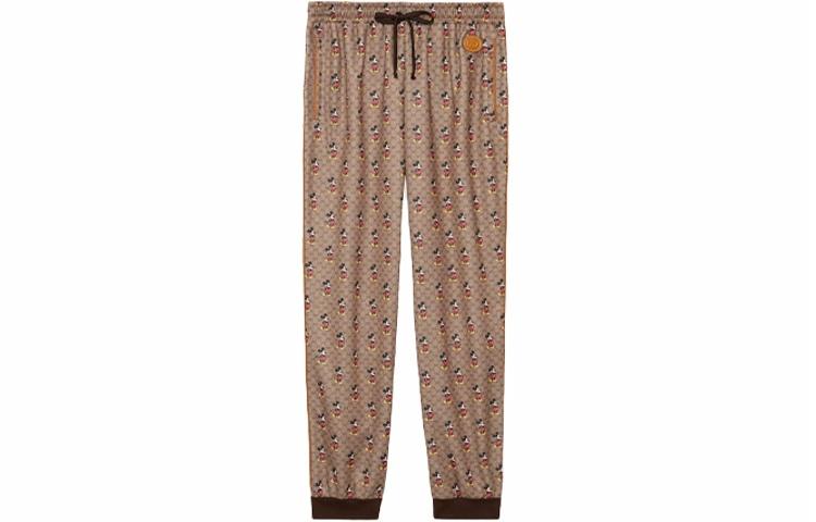 Мужские штаны Gucci x Disney Mickey Pants (коричневые)