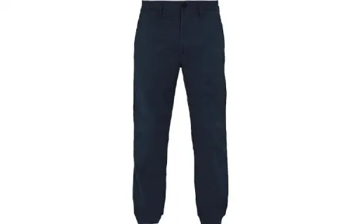 STONE ISLAND Knitted Sweatpants Men's Blue Moderate Cuffed Pants