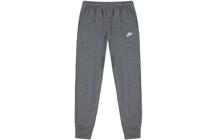 Nike Knitted Sweatpants Men's Dark Gray Moderate Cuffed Pants