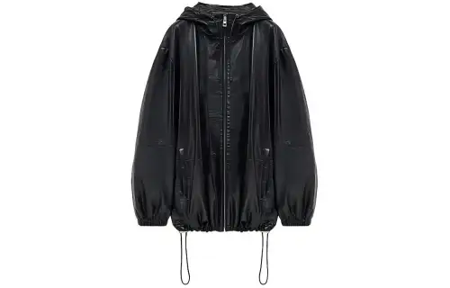 Loewe zip closure hooded jacket