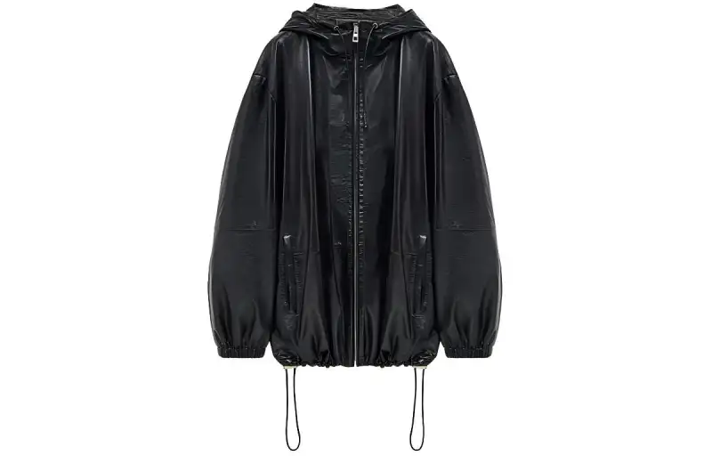 Loewe zip closure hooded jacket