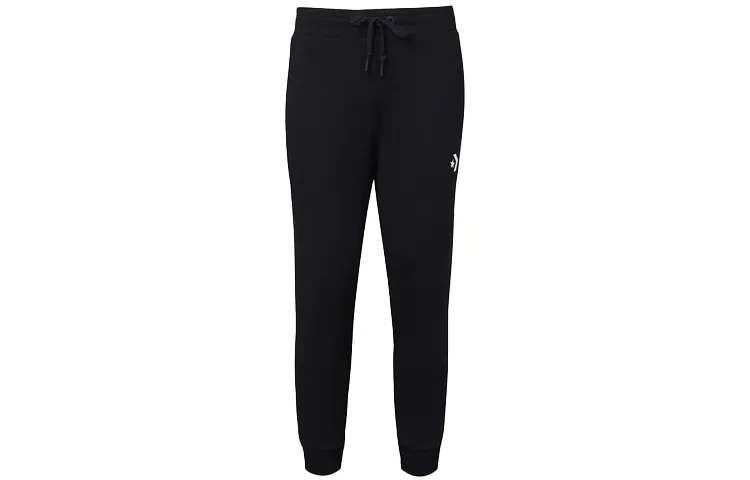 Converse Knitted Sweatpants Men's Black Moderate Cuffed Pants