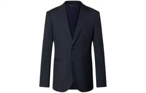 LOUIS VUITTON Single-Breasted Wool Pont Neuf Jacket