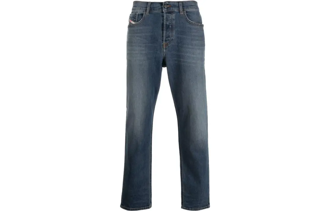 DIESEL Jeans Men's Blue Moderate Straight Fit Pants