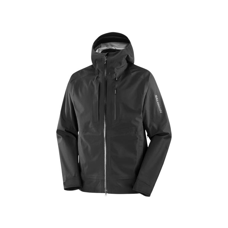 SALOMON Salomon OUTLINE Gore-Tex 3L GTX M waterproof and windproof hard shell long-sleeved mountain multi-purpose climbing high altitude environment cold wave jacket men's dark black