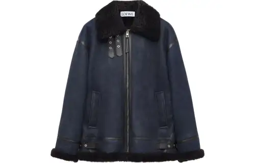 LOEWE Jackets & Coats Men's Navy Blue