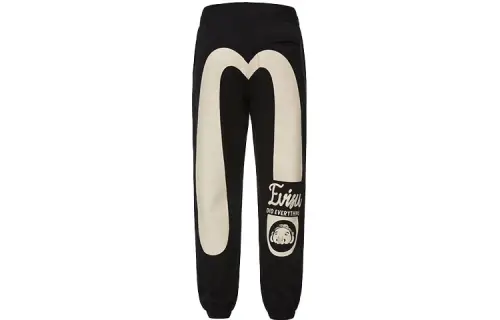 EVISU SS22 Sweatpants Men's Black
