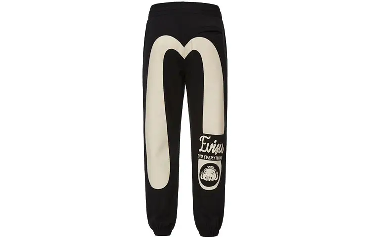EVISU SS22 Sweatpants Men's Black