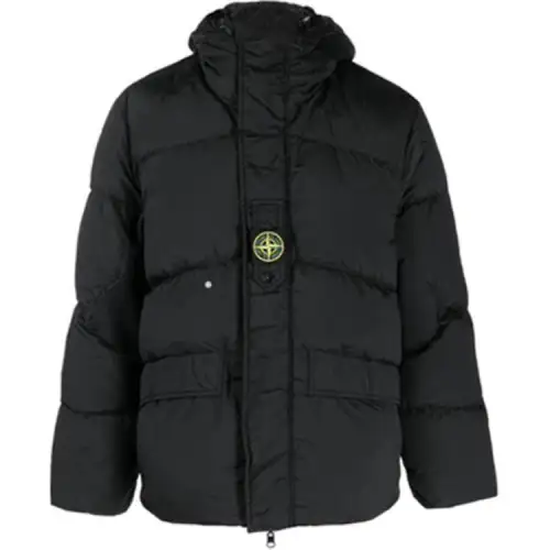 STONE ISLAND Down Jacket Unisex Marine Blue