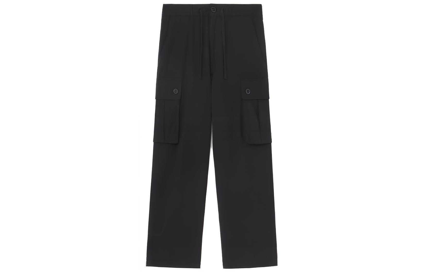 Carhartt WIP SS23 Military Military Series Multi-Pocket Drawstring Work Casual Pants Men's Black