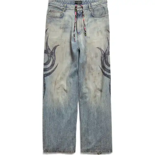 Balenciaga Y2K Stretched Knee Baggy Jeans