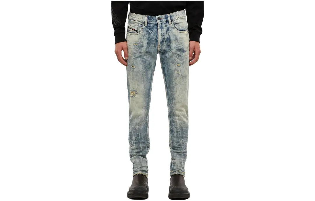 DIESEL Jeans Unisex Blue Moderate Slim Fit Pants