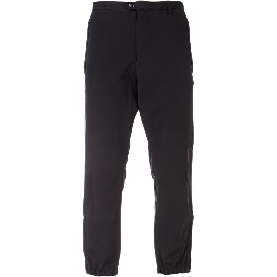 PRADA Knitted Sweatpants Men's Black Moderate Cuffed Pants