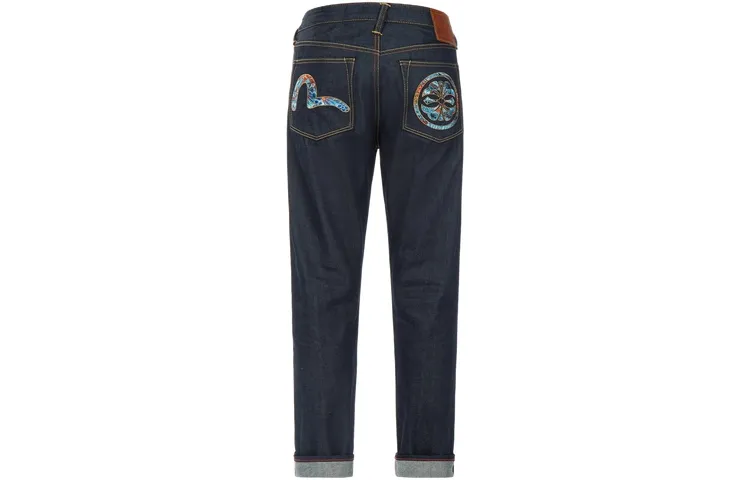 EVISU Jeans Men's Denim Blue Moderate Straight Fit Pants