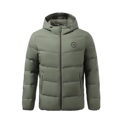 Li Ning Down Jacket Men's Blue Grass Green