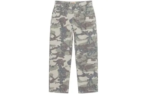 Stussy SS24 Drop2 Jeans Unisex Deep Forest Camouflage