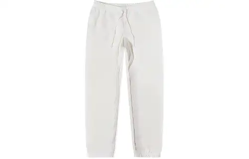 Adidas Originals Knitted Sweatpants Men's White Moderate Straight Fit Pants