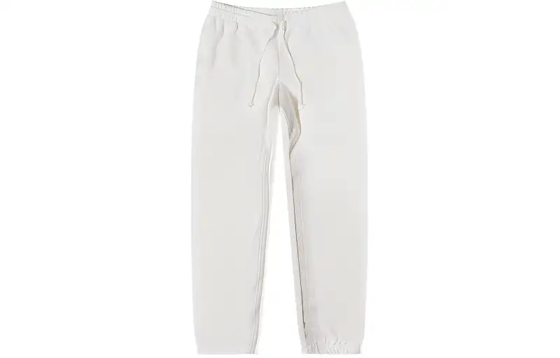 Adidas Originals Knitted Sweatpants Men's White Moderate Straight Fit Pants
