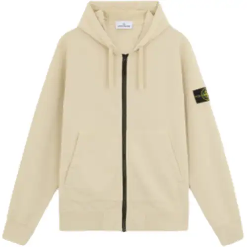 Stone Island detachable-badge hoodie