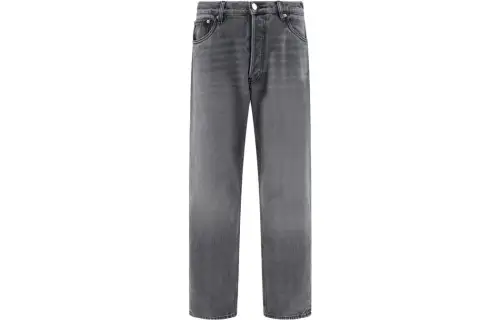 PRADA Jeans Men's Gray Moderate Straight Fit Pants