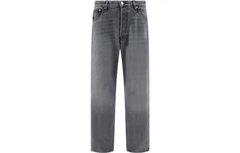 PRADA Jeans Men's Gray Moderate Straight Fit Pants