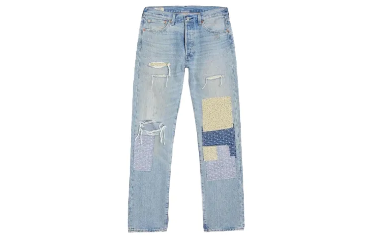 Levi's Jeans Men's Patchwork Blue