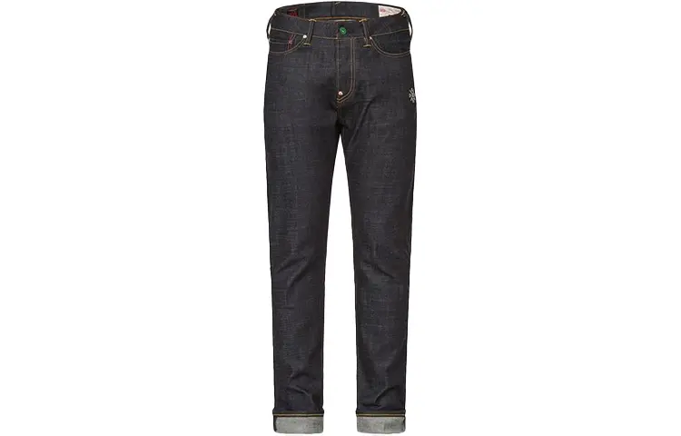 EVISU Tapered Pants Moderate Jeans Men's Denim Blue