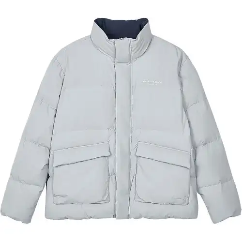 Skechers Sports League Collection Puffer Jacket Unisex Light Dusty Gray