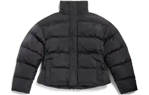 Balenciaga Logo Printed Puffer Jacket