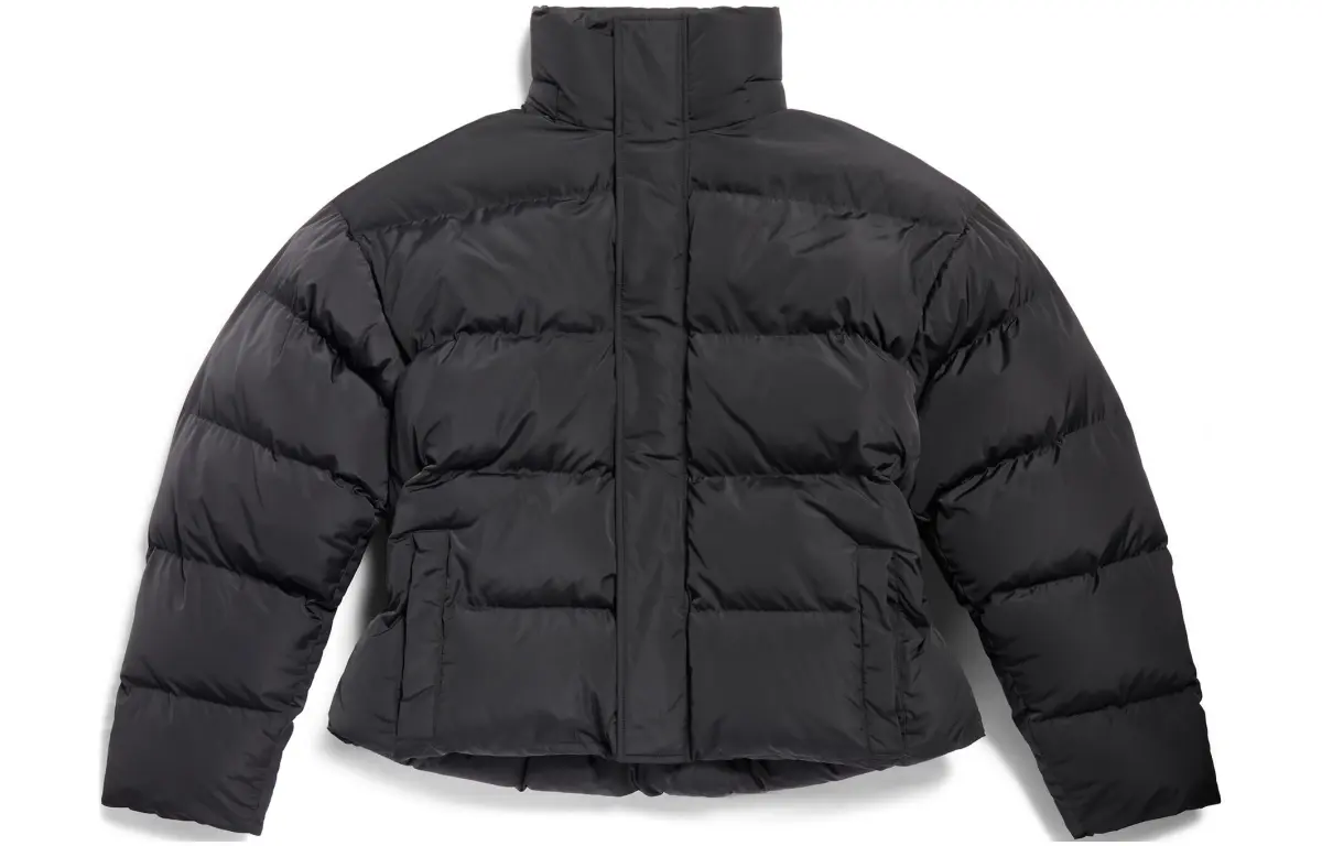 Balenciaga Logo Printed Puffer Jacket