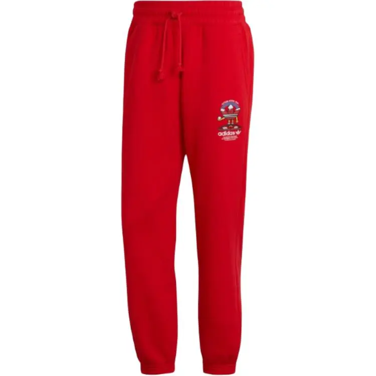 Adidas Originals CHRISTMAS Knitted Sweatpants Unisex Bright Red