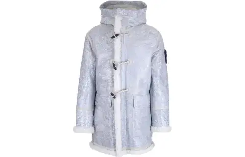 STONE ISLAND FW22 Leather Jacket Men's Silver