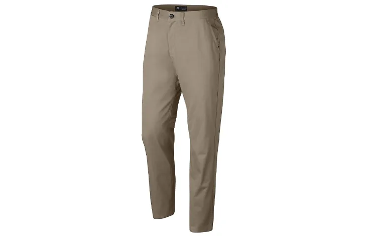 Nike Dri-Fit Casual Pants Men's Khaki Moderate Straight Fit Pants