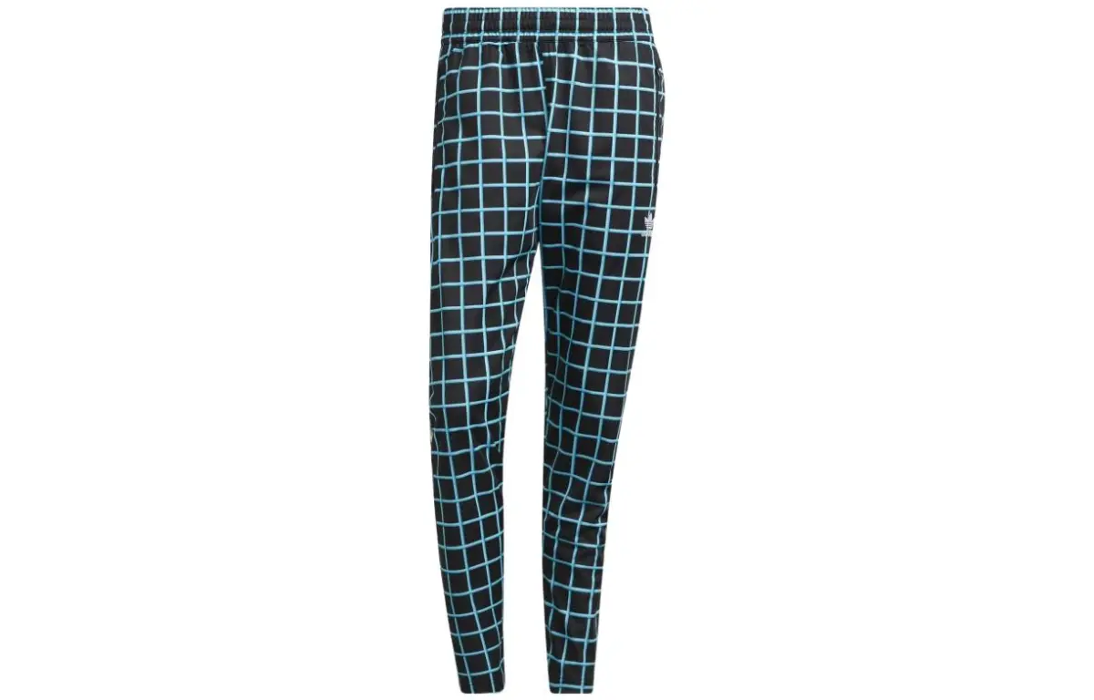 Adidas Originals Racing Pants Knitted Sweatpants Unisex Black Moderate Tapered Pants
