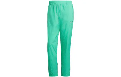 Adidas Originals Knitted Sweatpants Men's Green Moderate Straight Fit Pants