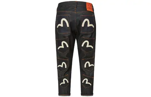 EVISU Jeans Men's Denim Blue Moderate Tapered Pants