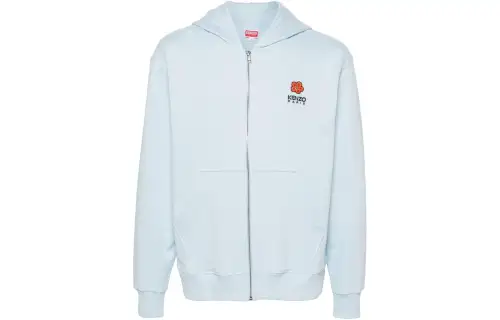 KENZO Jackets Men's Blue Hooded Moderate Other