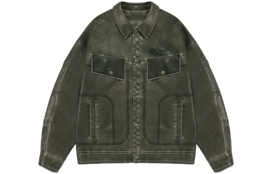 BJHG Leather Jackets Unisex Lapel Moderate