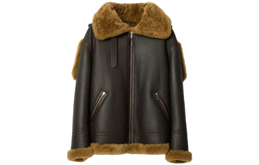 Burberry Shearling Aviator leather jacket