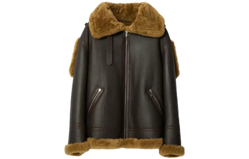 Burberry Shearling Aviator leather jacket