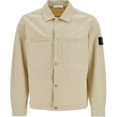 STONE ISLAND Jackets & Coats Men's Ecru