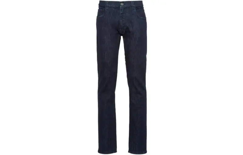 PRADA Jeans Men's Blue Moderate Straight Fit Pants